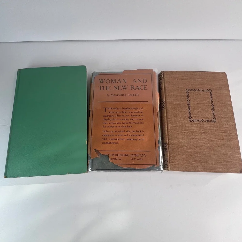 Vintage Antique Book Lot 1920s-40s Hardcover Pastel Earthtones Decor USA‎